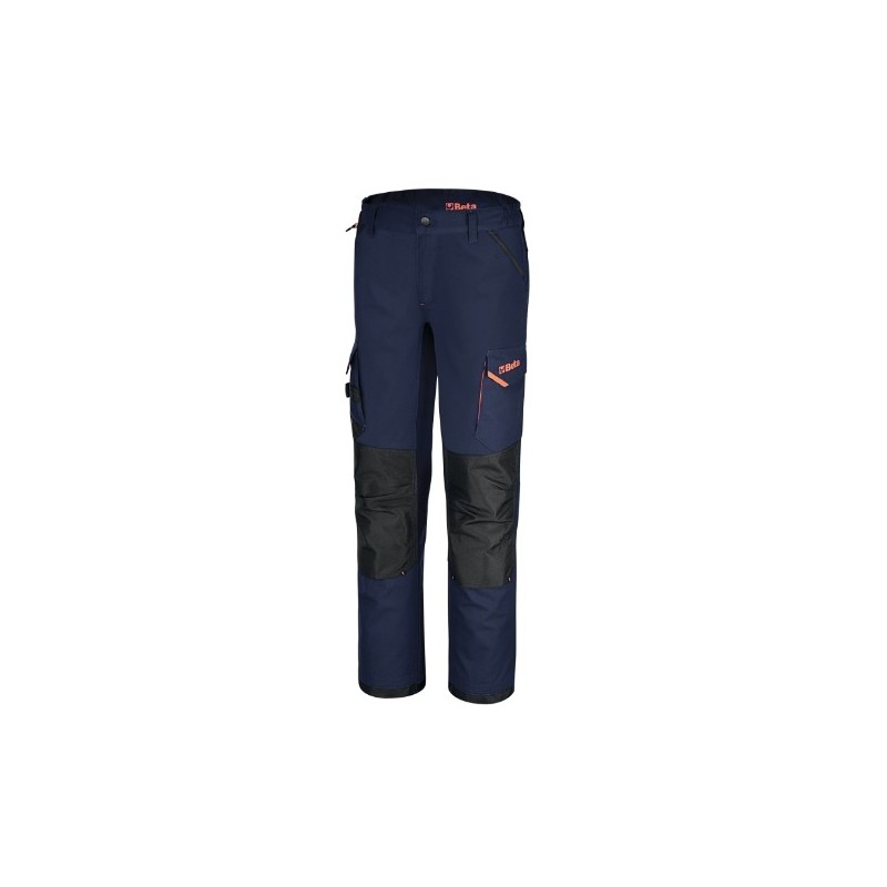 7818BL XL Pantalón de trabajo multibolsillos de tejido elástico