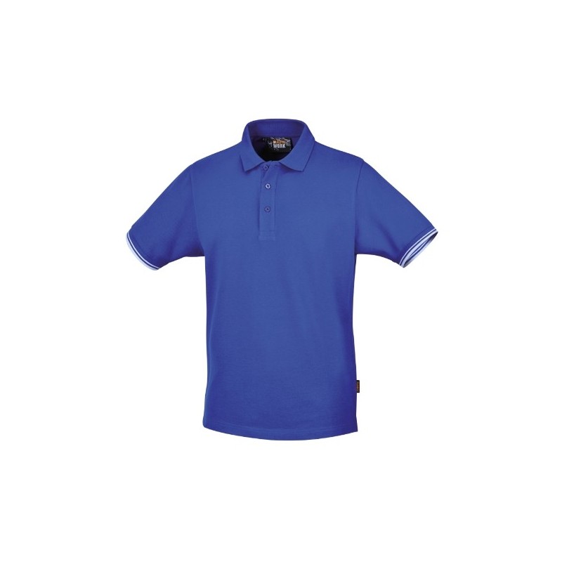 7547AZ M Polo de manga corta, con 3 botones