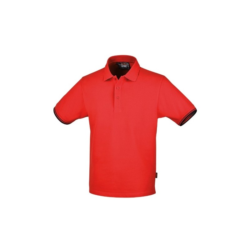 7547R XXXL Polo de manga corta, con 3 botones