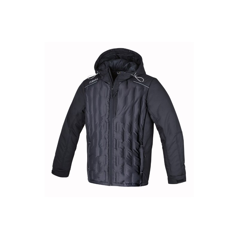 7780QN XXXL Bomber de trabajo, con capucha, en doble material impermeable