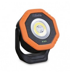 1838POCKET Foco LED de bolsillo articulado, con doble haz de luz y carga inalámbrica