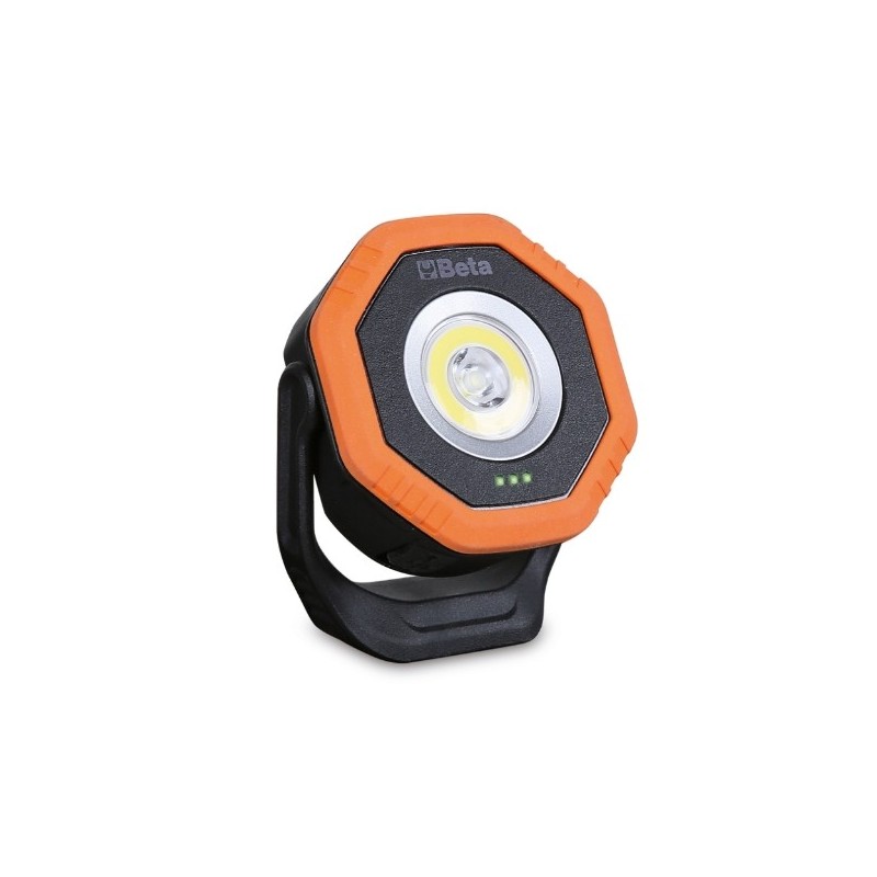 1838POCKET Foco LED de bolsillo articulado, con doble haz de luz y carga inalámbrica