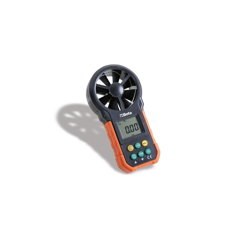 1760WM Anemómetro digital con sensor de ventilación con caucho exterior antideslizante y a prueba de golpes