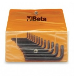 97TX/B13 Juego de 13 llaves acodadas para tornillos Torx&reg,, bruñidas, en sobre