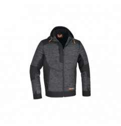 7637G XXL Sudadera de forro polar técnico con inserciones de tejido softshell