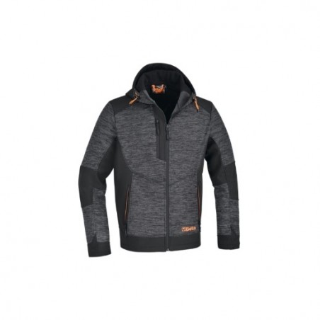 7637G XXL Sudadera de forro polar técnico con inserciones de tejido softshell