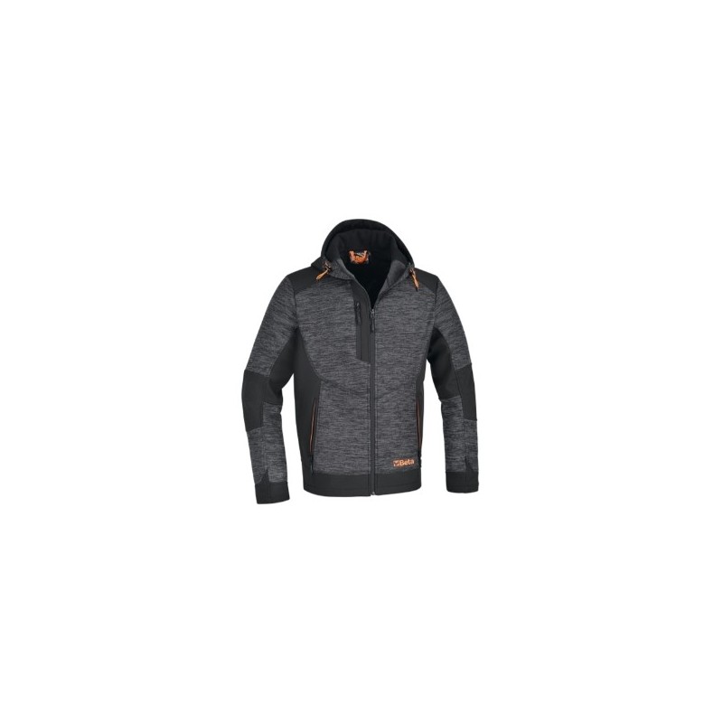 7637G XXXL Sudadera de forro polar técnico con inserciones de tejido softshell