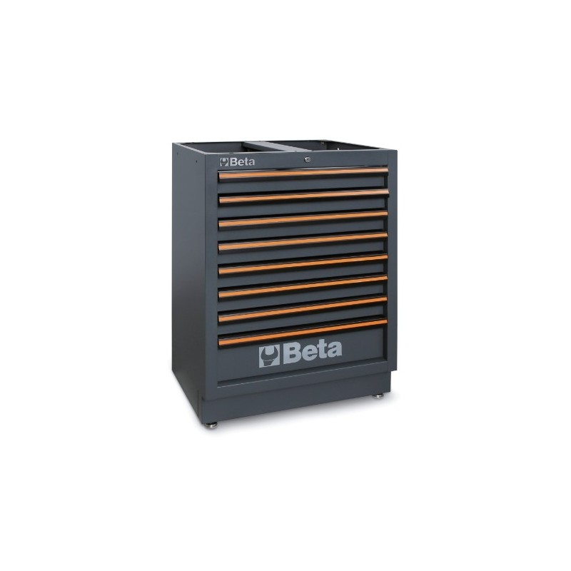 C45PRO M8 Cajonera fija con 8 cajones para mobiliario para taller C45PRO