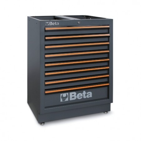 C45PRO M8 Cajonera fija con 8 cajones para mobiliario para taller C45PRO