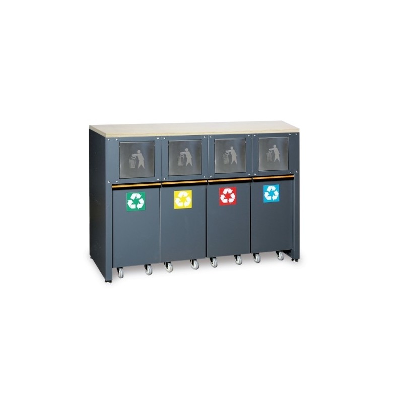 C45PRO RD/W Módulo fijo para separación de residuos para mobiliario para taller C45PRO