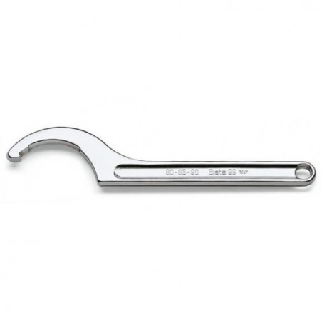 99 16-20 Llave de gancho con nariz para tuercas, cromada