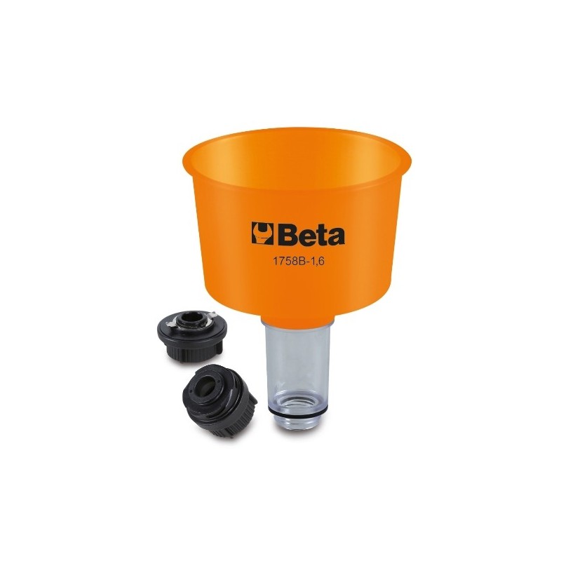 1758B-1,6 Embudo antirretorno de 1.600 ml con acoplamientos rápidos