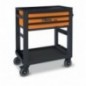 RSC51-FO ​Carro de herramientas auxiliar con 3 cajones, naranja