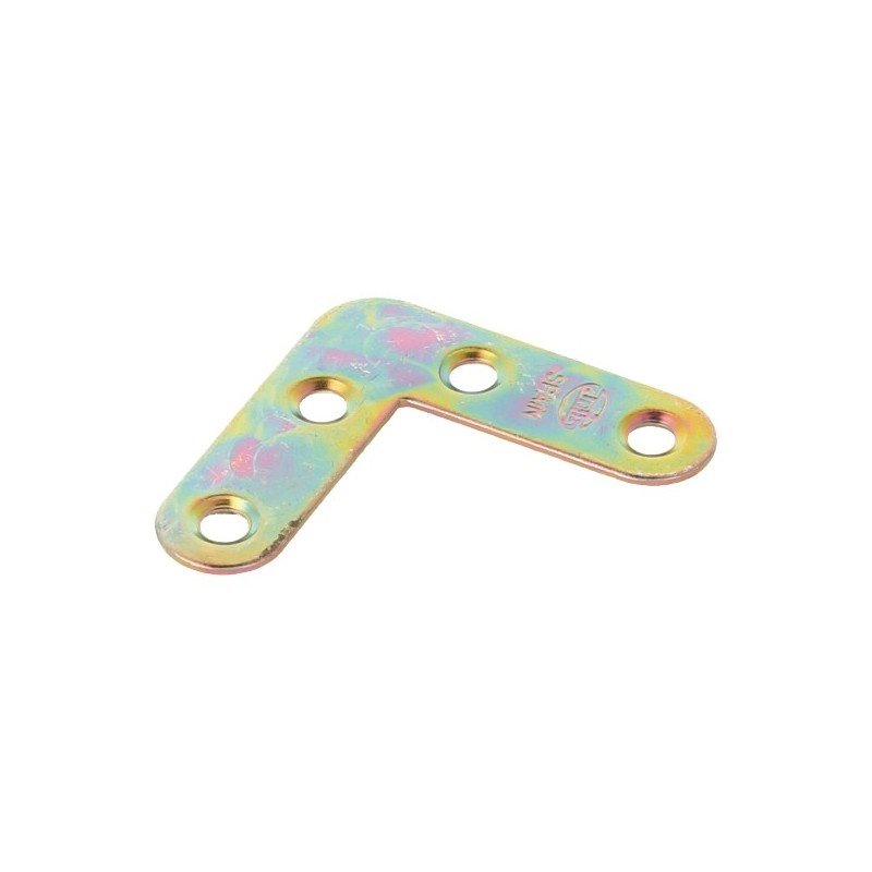 AMIG 1013  
 Escuadra plana 2  
 40 x 12 x 0,9 mm  
 Acero  
 Bicromatado