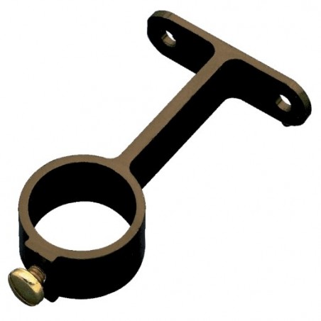 AMIG 1027  
 Soporte tubo armario 3  
 Ø16 mm  
 Aluminio  
 Bronceado