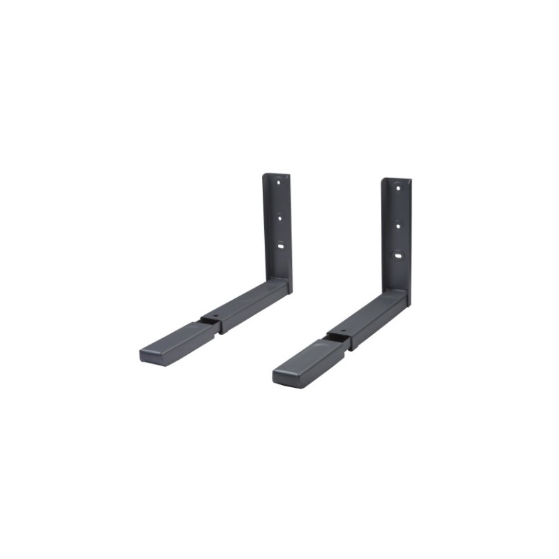 AMIG 10397  
 Soporte microondas 500  
 360-450 x 220 mm  
 Acero  
 Gris metalizado