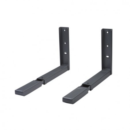 AMIG 10397  
 Soporte microondas 500  
 360-450 x 220 mm  
 Acero  
 Gris metalizado