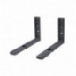AMIG 10397  
 Soporte microondas 500  
 360-450 x 220 mm  
 Acero  
 Gris metalizado