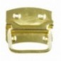 AMIG 10399  
 Tirador para baúl 900  
 73 mm - 3''  
 Acero  
 Latonado barnizado