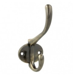 AMIG 10416  
 Colgador de pared doble 26  
 108 mm  
 Zamak  
 Cuero
