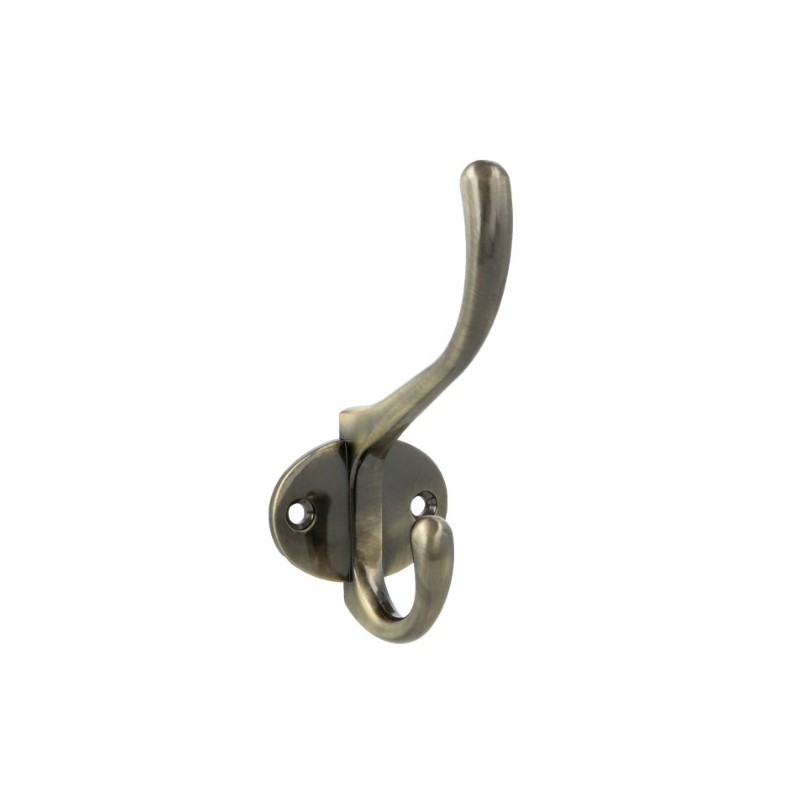 AMIG 10416  
 Colgador de pared doble 26  
 108 mm  
 Zamak  
 Cuero