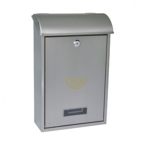 AMIG 10426   Buzón 2 INOX   400 x 250 x 100 mm   Acero inoxidable   Inoxidable