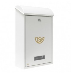 AMIG 10427   Buzón 2   400 x 250 x 100 mm   Acero   Blanco