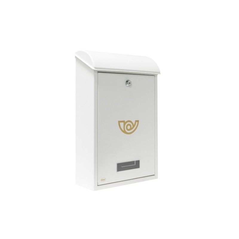 AMIG 10427   Buzón 2   400 x 250 x 100 mm   Acero   Blanco