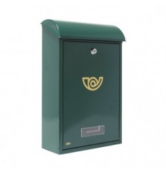 AMIG 10428   Buzón 2   400 x 250 x 100 mm   Acero   Verde