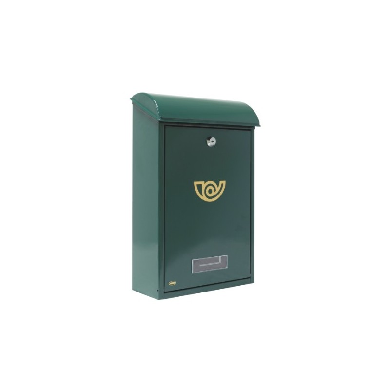 AMIG 10428   Buzón 2   400 x 250 x 100 mm   Acero   Verde