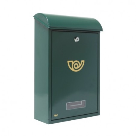 AMIG 10428   Buzón 2   400 x 250 x 100 mm   Acero   Verde
