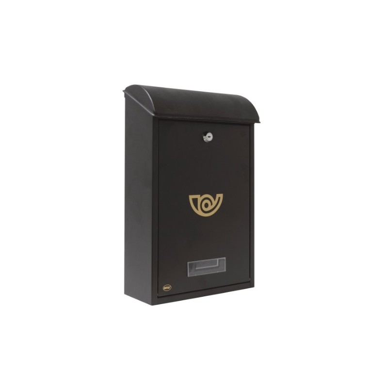 AMIG 10429   Buzón 2   400 x 250 x 100 mm   Acero   Negro