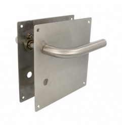 AMIG 10433  
 Manilla con placa 4CW  
 180 x 180 mm  
 Acero inoxidable 18/8  
 Mate