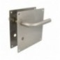 AMIG 10433  
 Manilla con placa 4CW  
 180 x 180 mm  
 Acero inoxidable 18/8  
 Mate