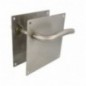 AMIG 10435  
 Manilla con placa 19C  
 180 x 180 mm  
 Acero inoxidable 18/8  
 Mate