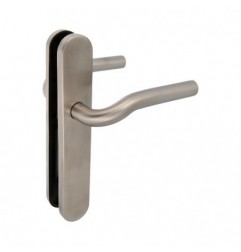 AMIG 10436  
 Manilla con placa 20P  
 230 x 40 mm  
 Acero inoxidable 18/8  
 Mate