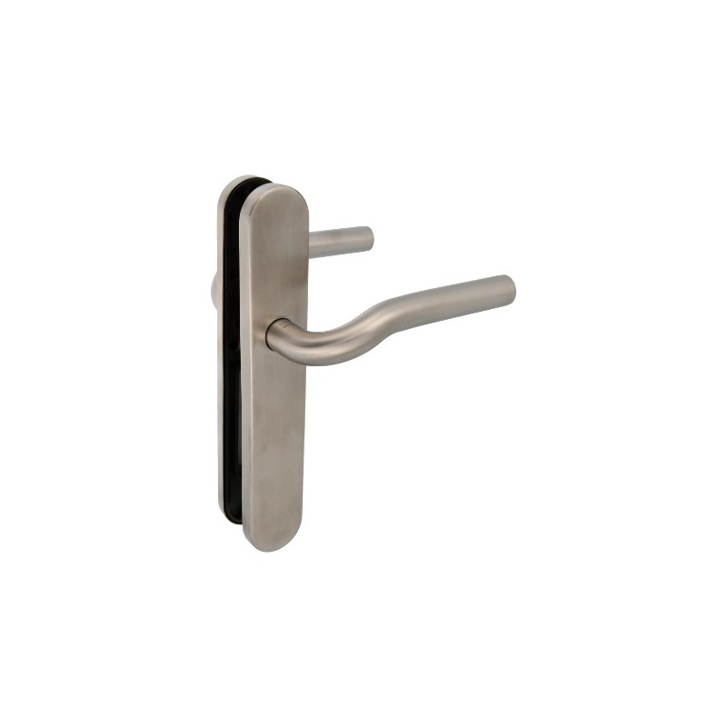 AMIG 10436  
 Manilla con placa 20P  
 230 x 40 mm  
 Acero inoxidable 18/8  
 Mate