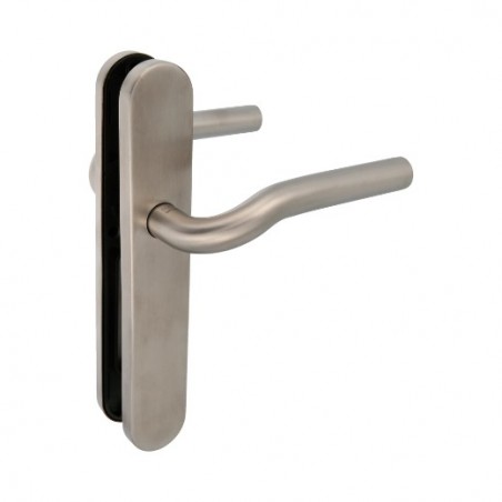 AMIG 10436  
 Manilla con placa 20P  
 230 x 40 mm  
 Acero inoxidable 18/8  
 Mate