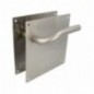 AMIG 10437  
 Manilla con placa 20C  
 180 x 180 mm  
 Acero inoxidable 18/8  
 Mate