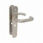 AMIG 10445  
 Manilla con placa 3LW  
 139 x Ø19 mm  
 Acero inoxidable 18/8  
 Mate