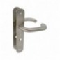 AMIG 10446  
 Manilla con placa 3LW  
 139 x Ø19 mm  
 Acero inoxidable 18/8  
 Mate