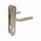 AMIG 10451  
 Manilla con placa 4LB  
 230 x 40 mm  
 Acero inoxidable 18/8  
 Mate