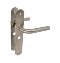 AMIG 10452  
 Manilla con placa 4LW  
 230 x 40 mm  
 Acero inoxidable 18/8  
 Mate