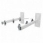 AMIG 10464  
 Tendedero lateral 3  
 450 mm  
 Acero  
 Blanco