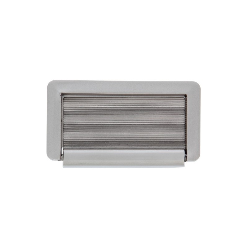 AMIG 10465  
 Tirador tarjeta 295  
 72 x 40 mm  
 Zamak  
 Cromado mate