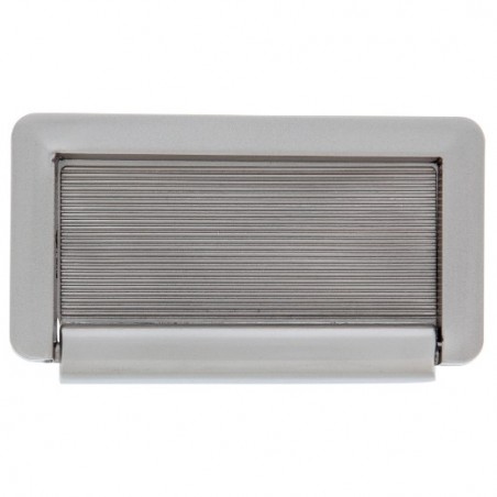 AMIG 10465  
 Tirador tarjeta 295  
 72 x 40 mm  
 Zamak  
 Cromado mate