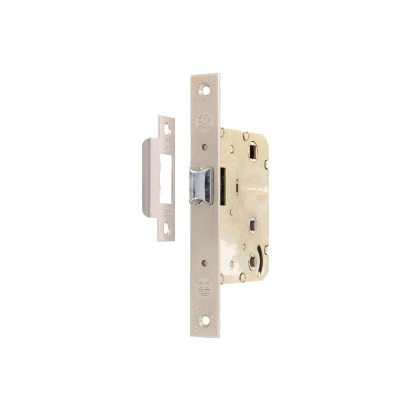 AMIG 10481  
 Pestillo 5100  
 50/47-70 mm  
 Acero  
 Cromado mate