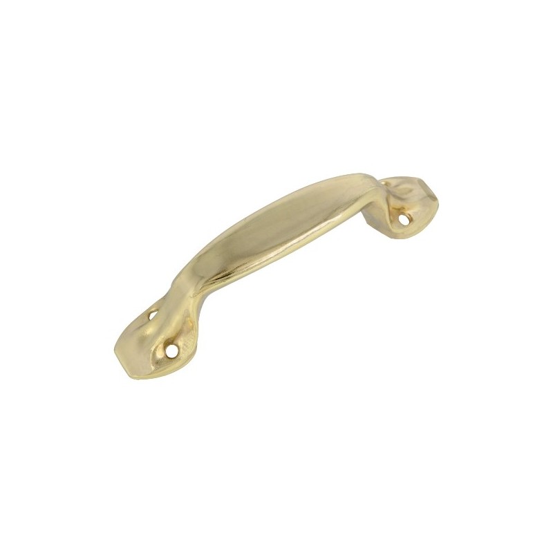 AMIG 10517  
 Tirador 5  
 185 mm  
 Acero  
 Latonado barnizado