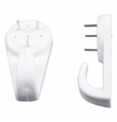 AMIG 10575  
 Colgador 200  
 40 mm  
 Plástico  
 Blanco