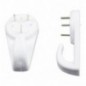 AMIG 10575  
 Colgador 200  
 40 mm  
 Plástico  
 Blanco